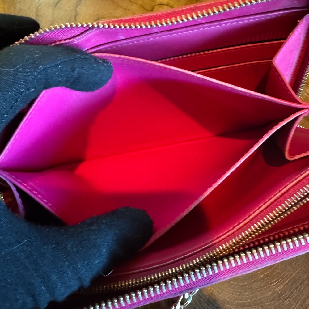 Louis Vuitton Monogram Vernis Ikat Flower Zippy Around Long Wallet - Picture 16 of 17